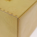 LOUIS VUITTON Monogram Vernis Bleecker Cosmetic Pouch Beige M91002 Auth ARZ033-15