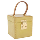 LOUIS VUITTON Monogram Vernis Bleecker Cosmetic Pouch Beige M91002 Auth ARZ033-1