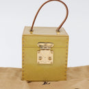 LOUIS VUITTON Monogram Vernis Bleecker Cosmetic Pouch Beige M91002 Auth ARZ033-12