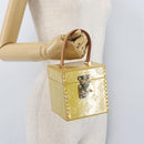 LOUIS VUITTON Monogram Vernis Bleecker Cosmetic Pouch Beige M91002 Auth ARZ033-24
