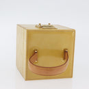 LOUIS VUITTON Monogram Vernis Bleecker Cosmetic Pouch Beige M91002 Auth ARZ033-7