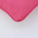 PRADA Ribbon Shoulder Bag Nylon Pink Gold Auth ARZ034A-16