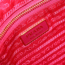 PRADA Ribbon Shoulder Bag Nylon Pink Gold Auth ARZ034A-18