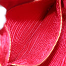PRADA Ribbon Shoulder Bag Nylon Pink Gold Auth ARZ034A-22