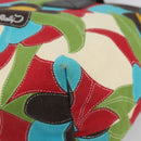 BALLY Hand Bag Canvas Multicolor Gold Auth ARZ038-9
