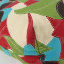 BALLY Hand Bag Canvas Multicolor Gold Auth ARZ038-16