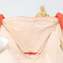 BOTTEGA VENETA INTRECCIATO Schoudertas met Ketting Leer Oranje Goud Auth ARZ039A-21