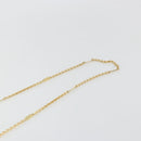 BOTTEGA VENETA INTRECCIATO Schoudertas met Ketting Leer Oranje Goud Auth ARZ039A-8