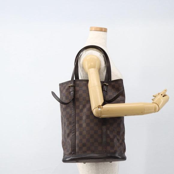 LOUIS VUITTON Damier Ebene Bucket GM Shoulder Bag N42236 LV Auth ARZ043