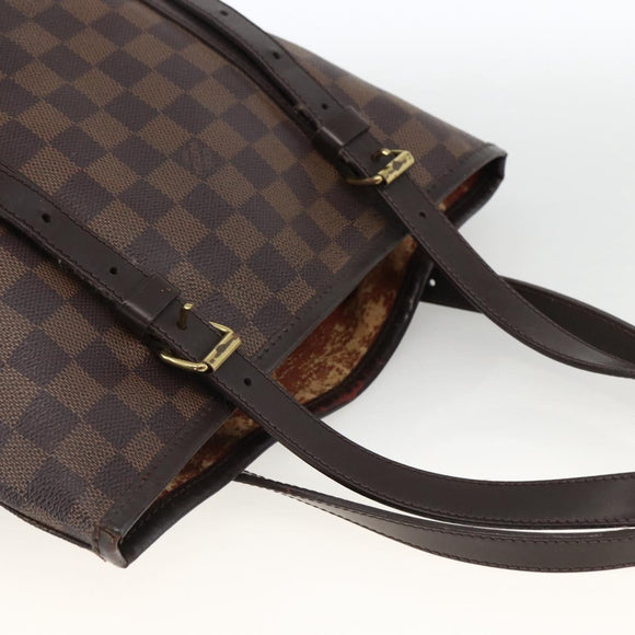 LOUIS VUITTON Damier Ebene Bucket GM Shoulder Bag N42236 LV Auth ARZ043