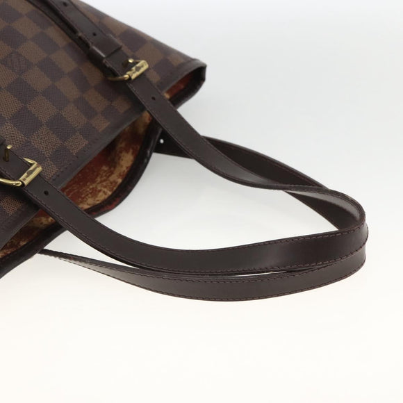 LOUIS VUITTON Damier Ebene Bucket GM Shoulder Bag N42236 LV Auth ARZ043