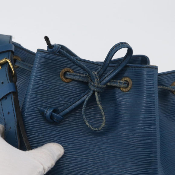 LOUIS VUITTON Epi Noe Shoulder Bag Toledo Blue M44005 LV Auth ARZ049