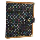 LOUIS VUITTON Multicolor Agenda GM Day Planner Cover Black R20893 Auth ARZ053SAV-1