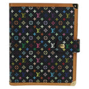 LOUIS VUITTON Multicolor Agenda GM Day Planner Cover Black R20893 Auth ARZ053SAV-13