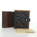 LOUIS VUITTON Multicolor Agenda GM Day Planner Cover Black R20893 Auth ARZ053SAV-12