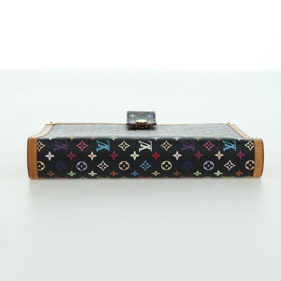 LOUIS VUITTON Multicolor Agenda GM Day Planner Cover Black R20893 Auth ARZ053SAV
