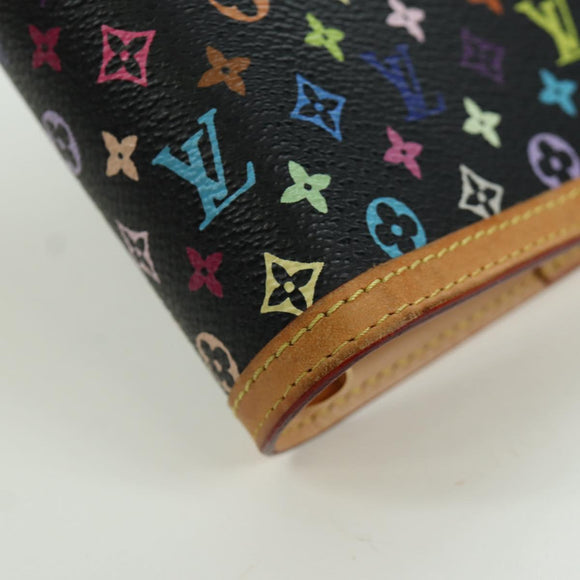 LOUIS VUITTON Multicolor Agenda GM Day Planner Cover Black R20893 Auth ARZ053SAV