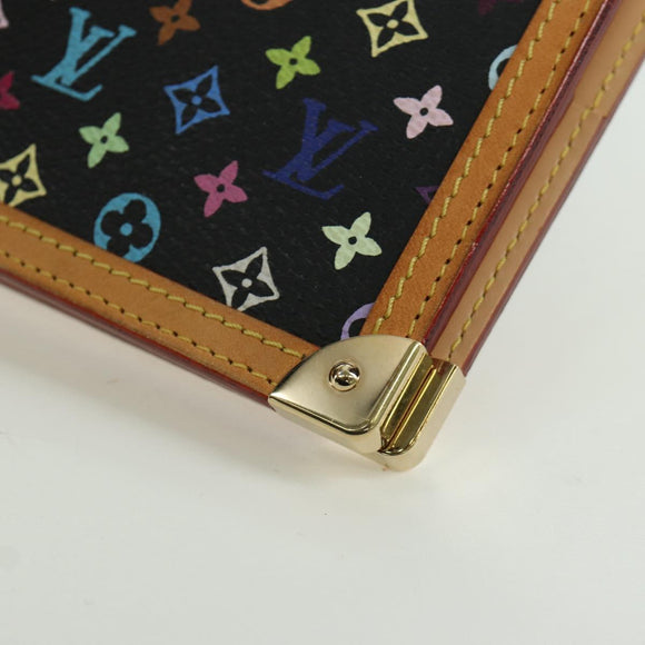 LOUIS VUITTON Multicolor Agenda GM Day Planner Cover Black R20893 Auth ARZ053SAV