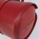 LOUIS VUITTON Epi Soufflot Hand Bag Red M52227 LV Auth ARZ055V-9