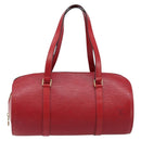 LOUIS VUITTON Epi Soufflot Hand Bag Red M52227 LV Auth ARZ055V-13