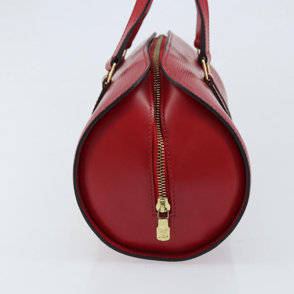 LOUIS VUITTON Epi Soufflot Hand Bag Red M52227 LV Auth ARZ055V