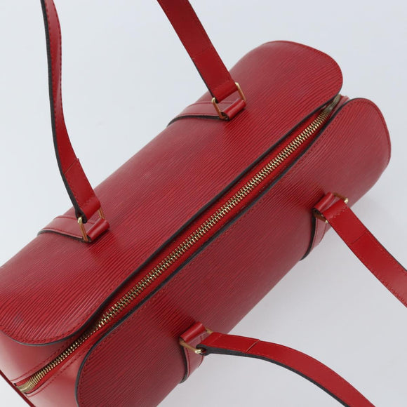 LOUIS VUITTON Epi Soufflot Hand Bag Red M52227 LV Auth ARZ055V
