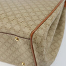 CELINE Macadam Canvas Tote Bag PVC Beige Gold Auth ARZ058V-16
