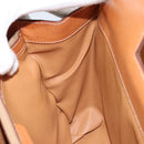 CELINE Macadam Canvas Tote Bag PVC Beige Gold Auth ARZ058V-21