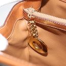 CELINE Macadam Canvas Tote Bag PVC Beige Gold Auth ARZ058V-22