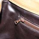 CELINE Macadam Canvas Hand Bag PVC Beige Gold Auth ARZ059-22