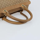 CELINE Macadam Canvas Hand Bag PVC Beige Gold Auth ARZ059-7