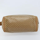 CELINE Macadam Canvas Hand Bag PVC Beige Gold Auth ARZ059-5