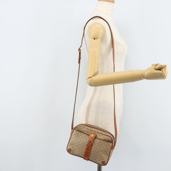 CELINE Macadam Canvas Shoulder Bag PVC Auth ARZ061A