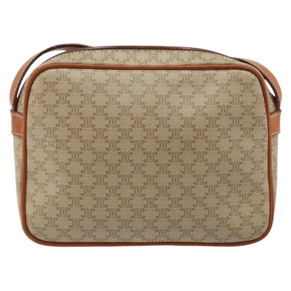 CELINE Macadam Canvas Shoulder Bag PVC Auth ARZ061A
