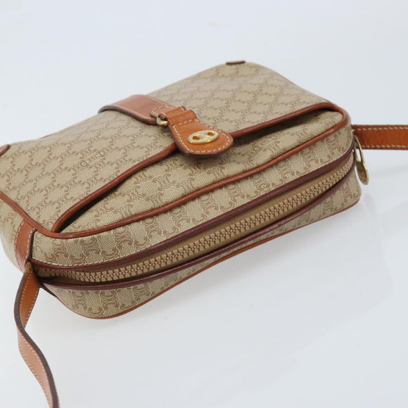 CELINE Macadam Canvas Shoulder Bag PVC Auth ARZ061A