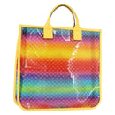 GUCCI Micro GG Canvas Hand Bag Vinyl Multicolor 550763 Auth ARZ065-1