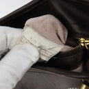 BOTTEGA VENETA Ketting Handtas Leer Canvas 2-weg Outlet Roze Goud Auth ARZ067V-11