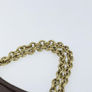 BOTTEGA VENETA Ketting Handtas Leer Canvas 2-weg Outlet Roze Goud Auth ARZ067V-8
