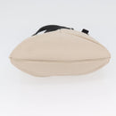 SAINT LAURENT Hand Bag Leather Ivory Silver Auth ARZ068-5