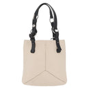 SAINT LAURENT Hand Bag Leather Ivory Silver Auth ARZ068-13