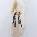 SAINT LAURENT Hand Bag Leather Ivory Silver Auth ARZ068-22