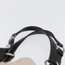 SAINT LAURENT Hand Bag Leather Ivory Silver Auth ARZ068-14