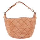 CHANEL Matelasse Shoulder Bag Lamb Skin Orange Gold CC Auth ARZ069V-13