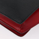 LOUIS VUITTON Epi Bicolor Varenne Hand Bag Black Red M52387 LV Auth ARZ070-15