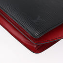 LOUIS VUITTON Epi Bicolor Varenne Hand Bag Black Red M52387 LV Auth ARZ070-17