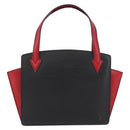 LOUIS VUITTON Epi Bicolor Varenne Hand Bag Black Red M52387 LV Auth ARZ070-13