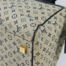 LOUIS VUITTON Monogram Mini Josephine GM Hand Bag Blue M92211 LV Auth ARZ076-9
