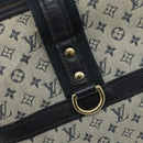 LOUIS VUITTON Monogram Mini Josephine GM Hand Bag Blue M92211 LV Auth ARZ076-17