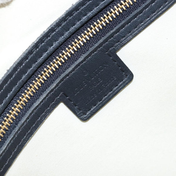 LOUIS VUITTON Monogram Mini Josephine GM Hand Bag Blue M92211 LV Auth ARZ076