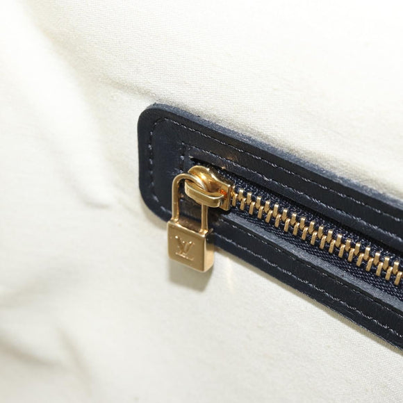 LOUIS VUITTON Monogram Mini Josephine GM Hand Bag Blue M92211 LV Auth ARZ076